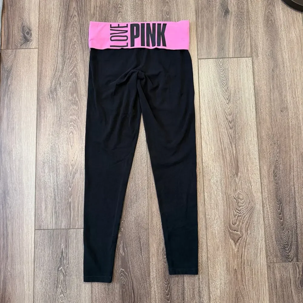 Y2K Victoria's Secret PINK low-rise foldover yoga pants